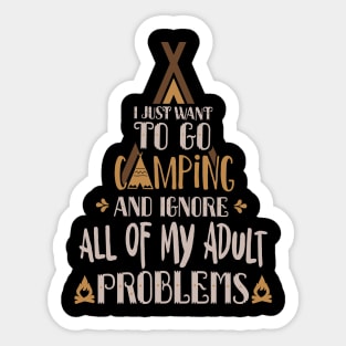 Camping Quote Sticker